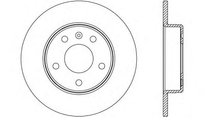 OPEN PARTS bda266710 -  Тормозной диск